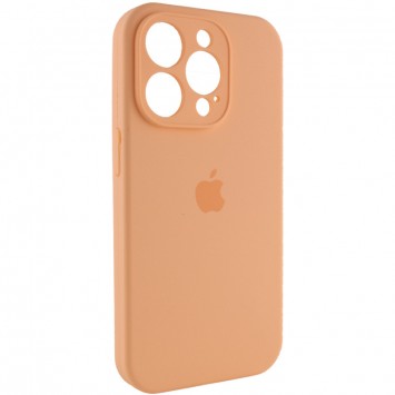 Чехол Silicone Case Full Camera Protective (AA) для Apple iPhone 12 Pro Max (6.7"), Оранжевый / Cantaloupe - Чехлы для iPhone 12 Pro Max - изображение 1