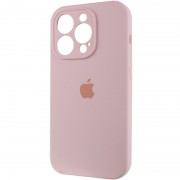 Чохол Silicone Case Full Camera Protective (AA) для Apple iPhone 13 Pro Max (6.7"), Рожевий / Chalk Pink