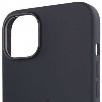 Чехол Silicone case (AAA) full with Magsafe для Apple iPhone 13 Pro Max (6.7"), Черный / Midnight - Чехлы для iPhone 13 Pro Max - изображение 3