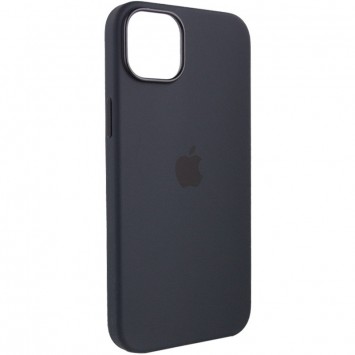 Чехол Silicone case (AAA) full with Magsafe для Apple iPhone 13 Pro Max (6.7"), Черный / Midnight - Чехлы для iPhone 13 Pro Max - изображение 4