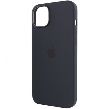 Чехол Silicone case (AAA) full with Magsafe для Apple iPhone 13 Pro Max (6.7"), Черный / Midnight - Чехлы для iPhone 13 Pro Max - изображение 5