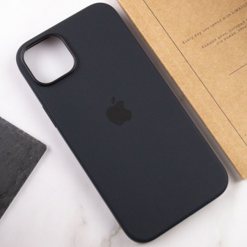 Чехол Silicone case (AAA) full with Magsafe для Apple iPhone 13 Pro Max (6.7"), Черный / Midnight - Чехлы для iPhone 13 Pro Max - изображение 6
