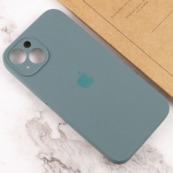 Чохол Silicone Case Full Camera Protective (AA) для Apple iPhone 14 (6.1"), Зелений / Pine green - Чохли для iPhone 14 - зображення 3 