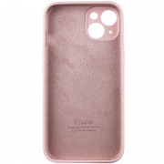 Чохол Silicone Case Full Camera Protective (AA) для Apple iPhone 14 (6.1"), Рожевий / Chalk Pink