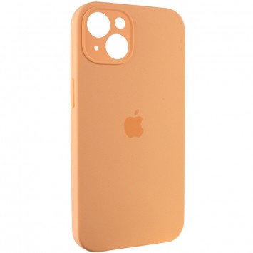 Чехол Silicone Case Full Camera Protective (AA) для Apple iPhone 14 (6.1"), Оранжевый / Cantaloupe - Чехлы для iPhone 14 - изображение 1