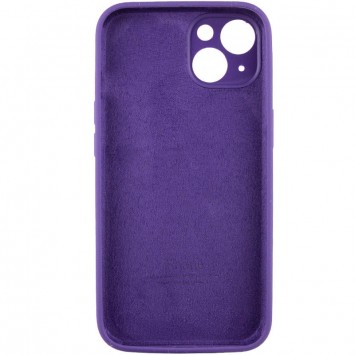 Чехол Silicone Case Full Camera Protective (AA) для Apple iPhone 14 (6.1"), Фиолетовый / Amethyst - Чехлы для iPhone 14 - изображение 3