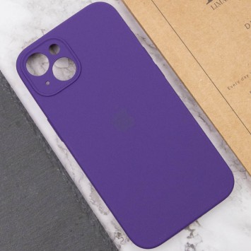 Чехол Silicone Case Full Camera Protective (AA) для Apple iPhone 14 (6.1"), Фиолетовый / Amethyst - Чехлы для iPhone 14 - изображение 4