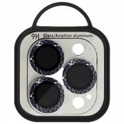 Захисне скло Metal Shine на камеру (в упак.) для Apple iPhone 12 Pro / 11 Pro / 11 Pro Max, Чорний / Black