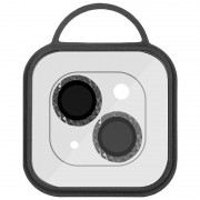 Защитное стекло Metal Shine на камеру (в упаковке) для Apple iPhone 13 mini/13, Темно-Серый/Graphite