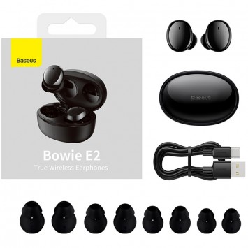 Bluetooth навушники Baseus Bowie E2 TWS (NGTW09), Black - TWS навушники - зображення 4 