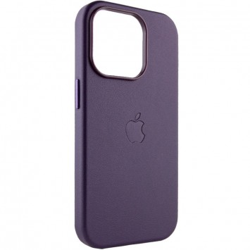 Шкіряний чохол Leather Case (AAA) with MagSafe для Apple iPhone 14 Pro Max (6.7"), Deep Violet - Чохли для iPhone 14 Pro Max - зображення 1 