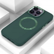 TPU чехол Bonbon Metal Style with MagSafe для Apple iPhone 12 Pro/12 (6.1"), Зеленый / Army Green