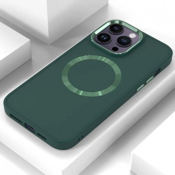 TPU чехол Bonbon Metal Style with MagSafe для Apple iPhone 12 Pro/12 (6.1"), Зеленый / Army Green - Чехлы для iPhone 12 Pro - изображение 1