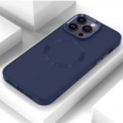 TPU чехол Bonbon Metal Style with MagSafe для Apple iPhone 12 Pro/12 (6.1"), Синий / Cosmos Blue