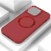 TPU чохол Bonbon Metal Style with MagSafe для Apple iPhone 13 (6.1"), Червоний / Red