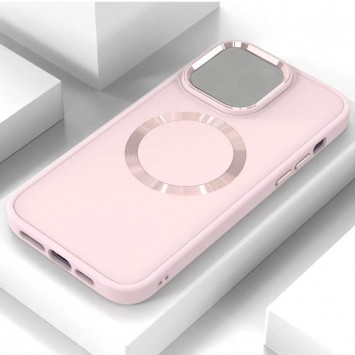 TPU чехол Bonbon Metal Style with MagSafe для Apple iPhone 14 Plus (6.7"), Розовый / Light Pink - Чехлы для iPhone 14 Plus - изображение 1