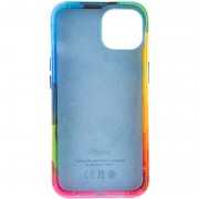 Кожаный чехол Colour Splash для Apple iPhone 11 (6.1"), Red/Blue