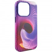 Кожаный чехол Colour Splash with MagSafe Apple iPhone 13 Pro (6.1"), Purple / Pink