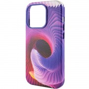 Кожаный чехол Colour Splash with MagSafe Apple iPhone 13 Pro Max (6.7"), Purple / Pink