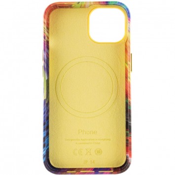 Шкіряний чохол Colour Splash with MagSafe для Apple iPhone 14 (6.1"), Orange / Red - Чохли для iPhone 14 - зображення 3 