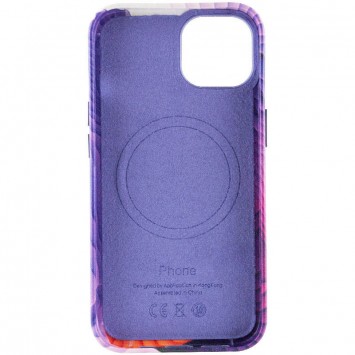 Кожаный чехол Colour Splash with MagSafe для Apple iPhone 14 Plus (6.7"), Purple / Pink - Чехлы для iPhone 14 Plus - изображение 3
