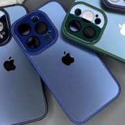 Чехол TPU+Glass Sapphire Midnight для Apple iPhone 13 Pro Max (6.7"), Синий / Deep navy