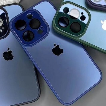 Чохол TPU+Glass Sapphire Midnight для Apple iPhone 12 Pro (6.1"), Синій / Deep navy - Чохли для iPhone 12 Pro - зображення 1 