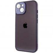 Чехол TPU+Glass Sapphire Midnight для Apple iPhone 14 (6.1"), Фиолетовый / Deep Purple