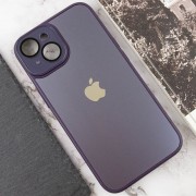 Чехол TPU+Glass Sapphire Midnight для Apple iPhone 14 (6.1"), Фиолетовый / Deep Purple