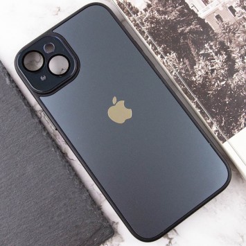Чохол TPU+Glass Sapphire Midnight для Apple iPhone 14 (6.1"), Чорний / Black - Чохли для iPhone 14 - зображення 4 