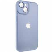 Чехол TPU+Glass Sapphire Midnight для iPhone 14 (6.1"), Голубой / Blue