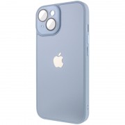 Чехол TPU+Glass Sapphire Midnight для iPhone 14 (6.1"), Голубой / Blue