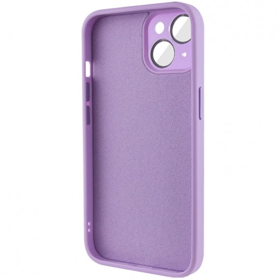 Чохол TPU+Glass Sapphire Midnight для Apple iPhone 14 (6.1"), Бузковий / Lilac
