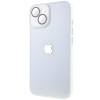 Чохол TPU+Glass Sapphire Midnight для Apple iPhone 14 (6.1"), Білий / White