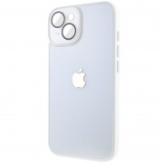 Чехол TPU+Glass Sapphire Midnight для iPhone 14 (6.1"), Белый / White