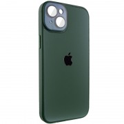 Чохол TPU+Glass Sapphire Midnight для Apple iPhone 14 Plus (6.7"), Зелений / Forest green