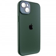 Чехол TPU+Glass Sapphire Midnight для iPhone 14 Plus (6.7"), Зеленый / Forest green