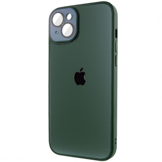 Чохол TPU+Glass Sapphire Midnight для Apple iPhone 14 Plus (6.7"), Зелений / Forest green