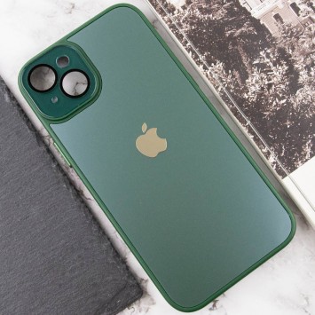 Чохол TPU+Glass Sapphire Midnight для Apple iPhone 14 Plus (6.7"), Зелений / Forest green - зображення 4 