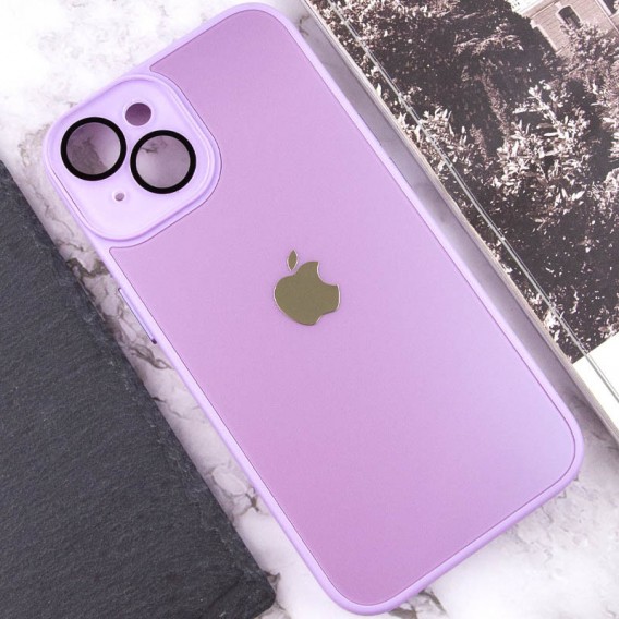 Чохол TPU+Glass Sapphire Midnight для Apple iPhone 14 Plus (6.7"), Бузковий / Lilac