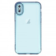 Чехол TPU Starfall Clear Apple iPhone XS Max (6.5"), Голубой