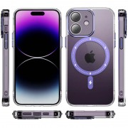 Чохол TPU+PC Colorful with MagSafe для Apple iPhone 12 (6.1"), Purple