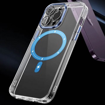Чехол TPU+PC Colorful with MagSafe для Apple iPhone 12 Pro (6.1"), Blue - Чехлы для iPhone 12 Pro - изображение 3