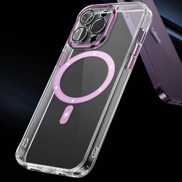Чехол TPU+PC Colorful with MagSafe для Apple iPhone 12 Pro (6.1"), Pink - Чехлы для iPhone 12 Pro - изображение 6