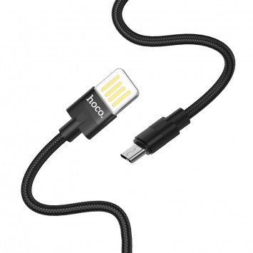 Кабель телефону Hoco U55 Outstanding Micro USB Cable (1.2m), Чорний - MicroUSB кабелі - зображення 1 