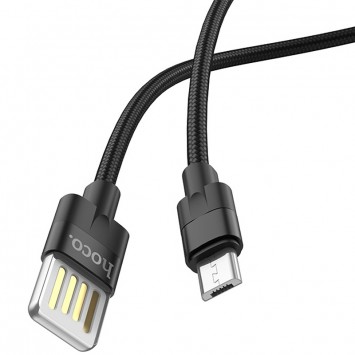 Кабель телефону Hoco U55 Outstanding Micro USB Cable (1.2m), Чорний - MicroUSB кабелі - зображення 2 