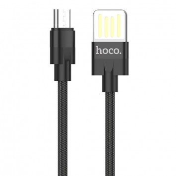 Кабель телефону Hoco U55 Outstanding Micro USB Cable (1.2m), Чорний - MicroUSB кабелі - зображення 3 