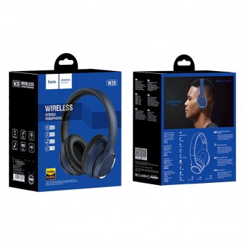 Bluetooth навушники Hoco W28, Синій - Bluetooth наушники - зображення 2 