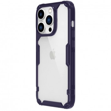 TPU чехол Nillkin Nature Pro Series для Apple iPhone 14 Pro (6.1"), Темно-фиолетовый (прозрачный) - Чехлы для iPhone 14 Pro - изображение 1
