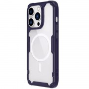 TPU чехол Nillkin Nature Pro Magnetic для Apple iPhone 14 Pro (6.1"), Темно-фиолетовый (прозрачный)